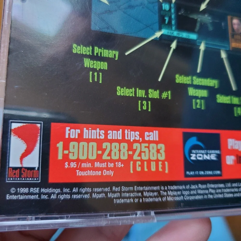 Tom Clancys Rainbow 6 pc video game 1998